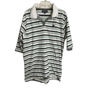 Y2K Ecko Unltd. Men's Green and White Polo-shirts Size 2XL